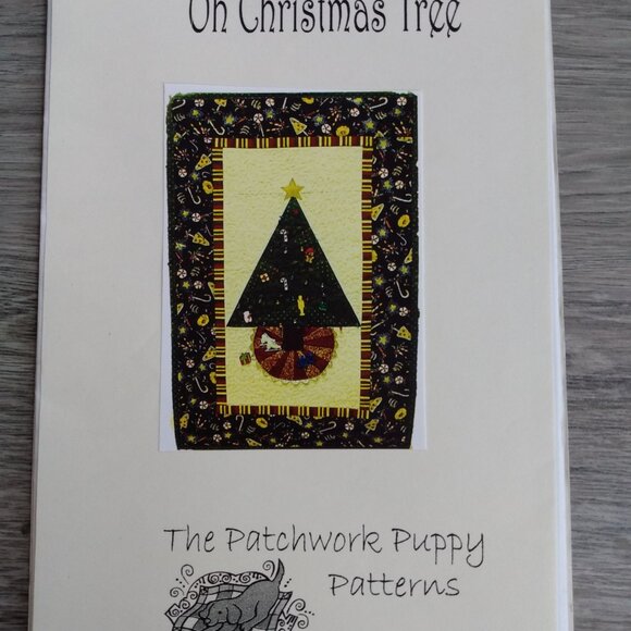 Vintage Christmas Tree Quilted Wall Hanging Sewing Pattern by Patchwork Puppy - Picture 8 of 8